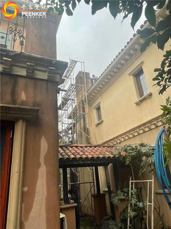 南京臥龍湖別墅丹麥壁爐Audro A5安裝.jpg