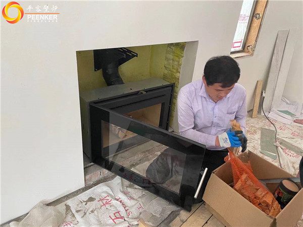 南京綠城玫瑰園別墅丹麥morso S80-90壁爐安裝.jpg