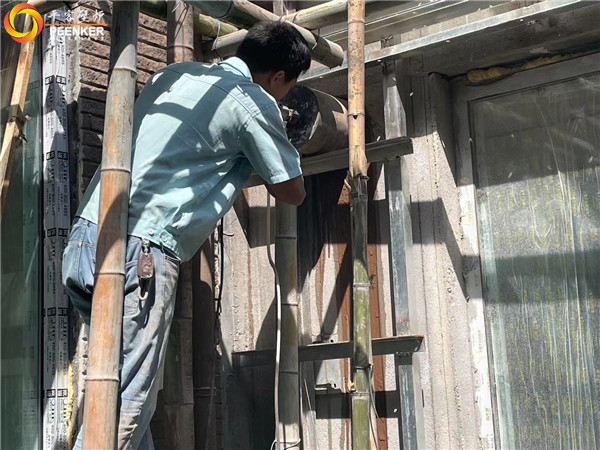 杭州南岸花園丹麥真火壁爐morso S80-90安裝.jpg