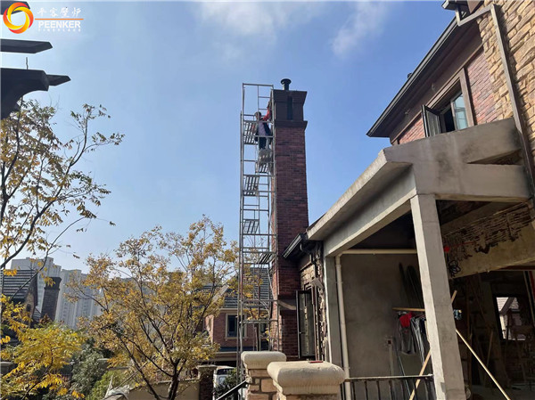 鎮(zhèn)江紫金七號別墅英國Northfire NF85壁爐安裝.jpg