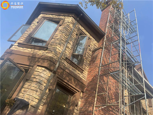 鎮(zhèn)江紫金七號別墅英國Northfire NF85壁爐安裝.jpg