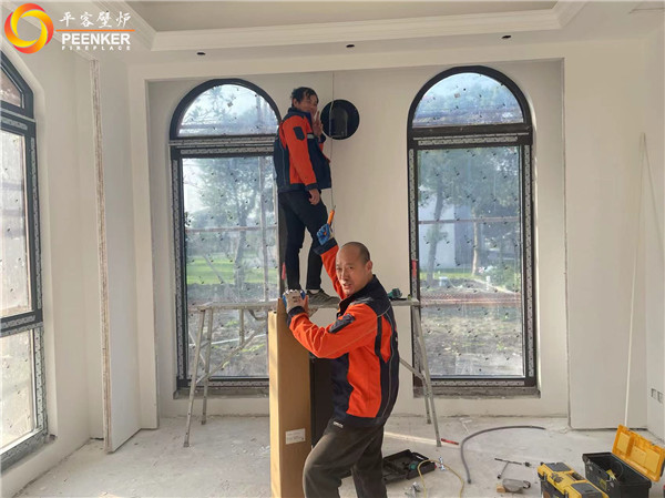 呼和浩特半山半水別墅丹麥Aduro A15SK壁爐安裝.jpg