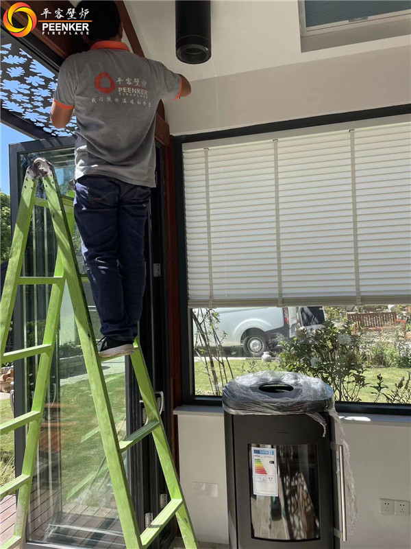 平客壁爐揚州山河園別墅丹麥Morso 8893真火壁爐安裝.jpg