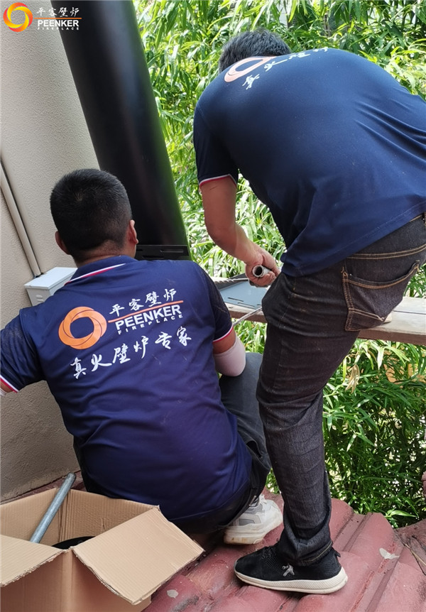 平客壁爐蘇州高爾夫雙湖灣丹麥壁爐Morso 7943安裝.jpg