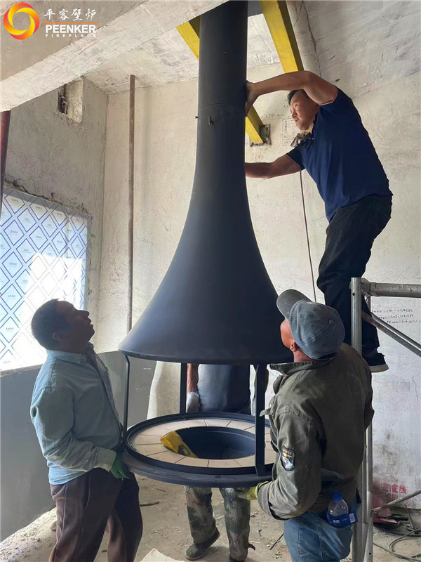 平客壁爐沈陽半島天境法國JC-Zelia 908藝術(shù)壁爐安裝.jpg