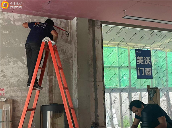 平客壁爐浙江觀云莊園怡舍獨立壁爐丹麥Aduro A17安裝.jpg