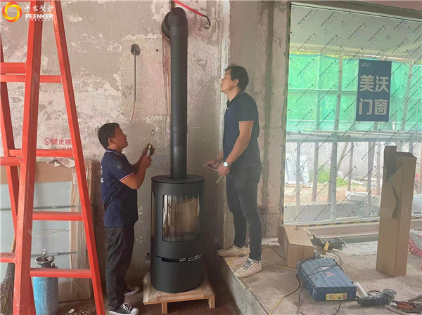 平客壁爐浙江觀云莊園怡舍獨立壁爐丹麥Aduro A17安裝.jpg