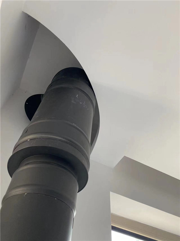 武漢別墅客廳真火壁爐安裝丹麥Morso 2110.jpg