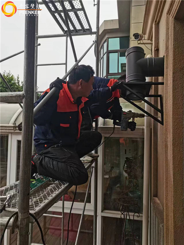 無錫唐建新村丹麥鑄鐵火爐Morso 3640安裝.jpg