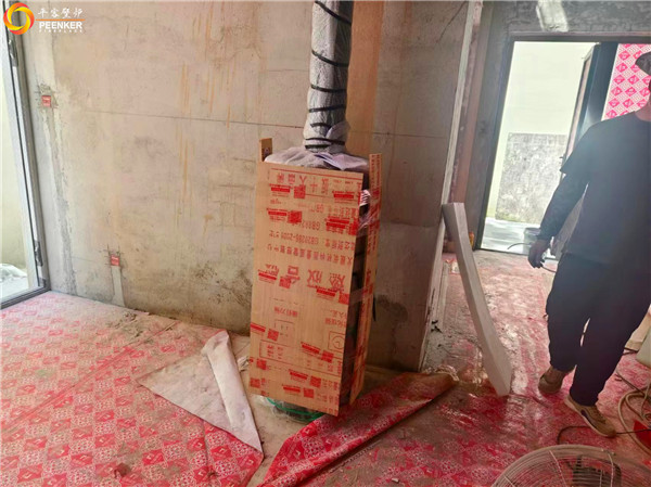 南京高淳雅苑丹麥Morso 7943鑄鐵壁爐安裝.jpg