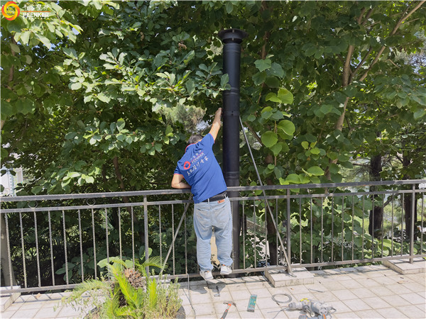 南京南山湖別墅丹麥Morso 2110鑄鐵壁爐安裝.jpg