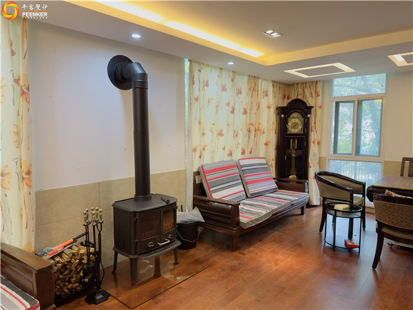 南京南山湖別墅丹麥Morso 2110鑄鐵壁爐安裝.jpg