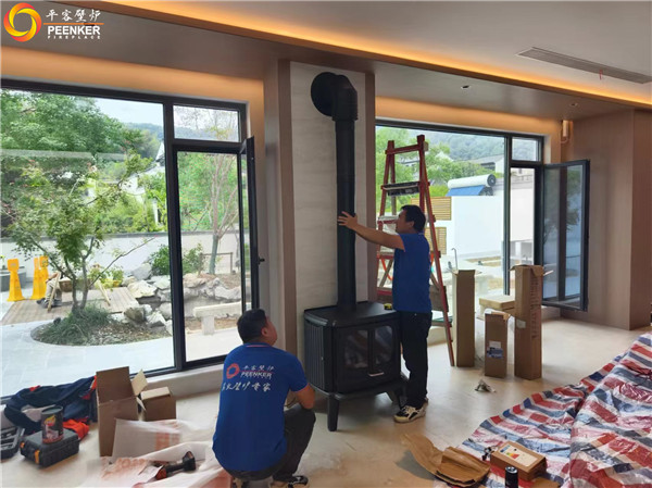 南京桃花源別墅丹麥Morso 3640壁爐+風機安裝.jpg