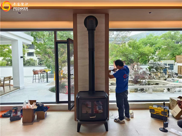 南京桃花源別墅丹麥Morso 3640壁爐+風機安裝.jpg