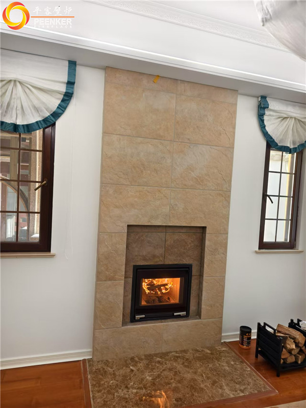 南京臥龍湖別墅丹麥壁爐Audro A5安裝.jpg