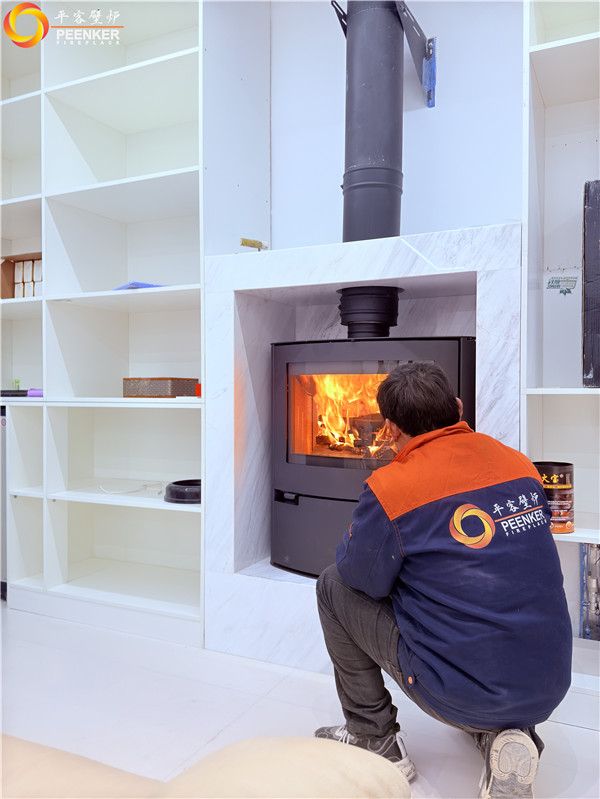 上海朱家角別墅丹麥Aduro A15壁爐安裝.jpg