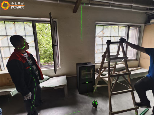 南京智康路臨街商鋪丹麥Aduro A14壁爐安裝.jpg