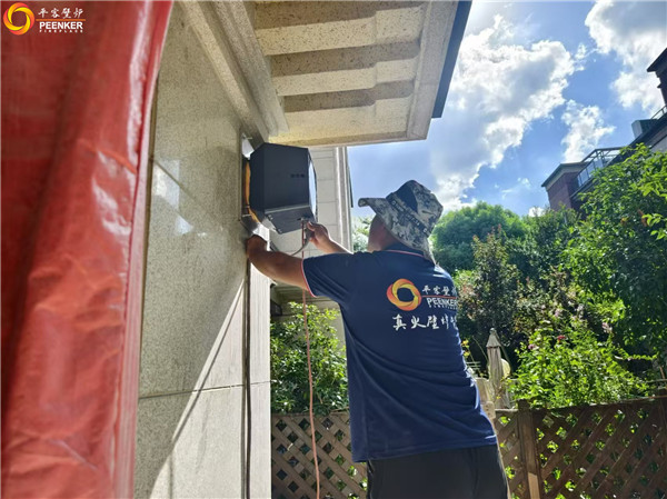 上海融信鉑灣別墅丹麥Morso 2140壁爐安裝.jpg