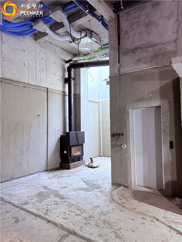 淮南沁園春曉別墅法國(guó)TOTEM H901壁爐安裝.jpg