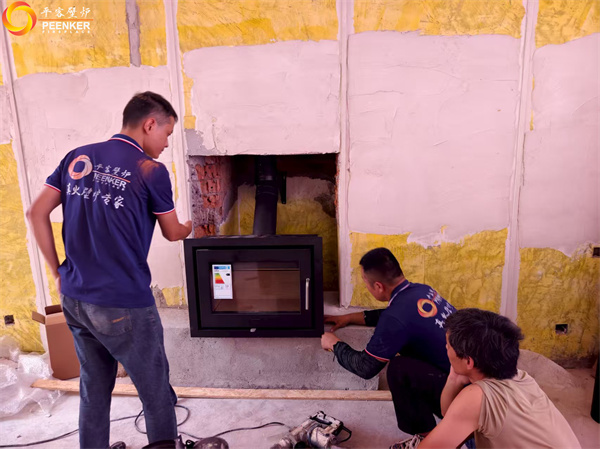 上海別墅丹麥Morso 5660嵌入式壁爐安裝.jpg