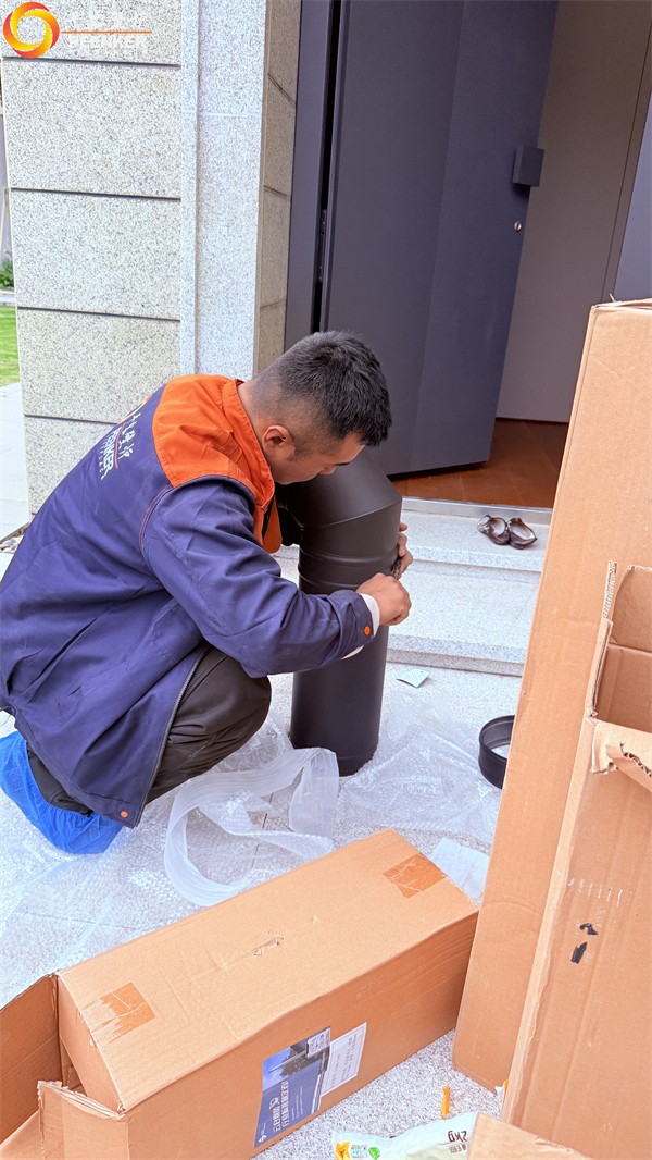 寧波湖山一品別墅丹麥Morso 6848壁爐安裝.jpg